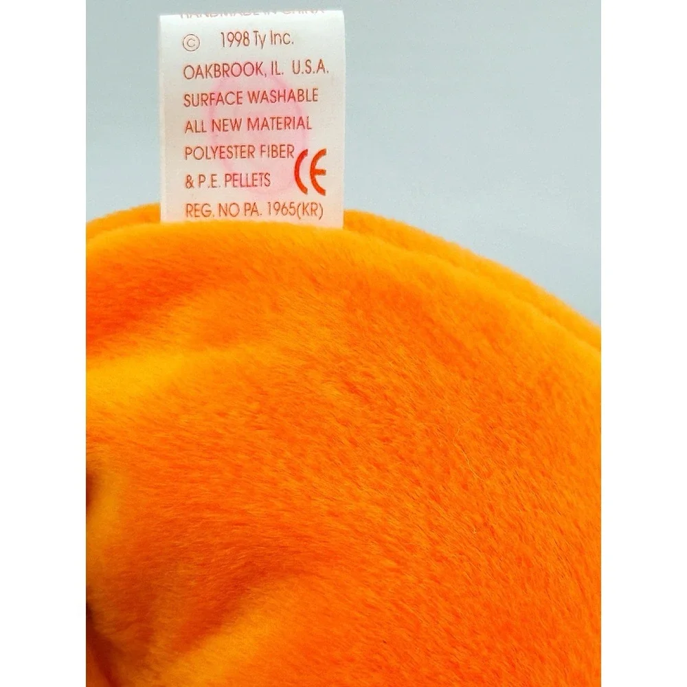 Ty Beanie Retired 1998  Pumkin Halloween Plush
